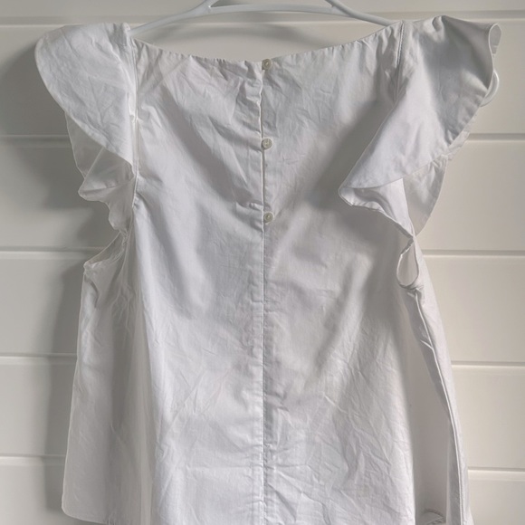Zara White Poplin Top - Picture 3 of 5
